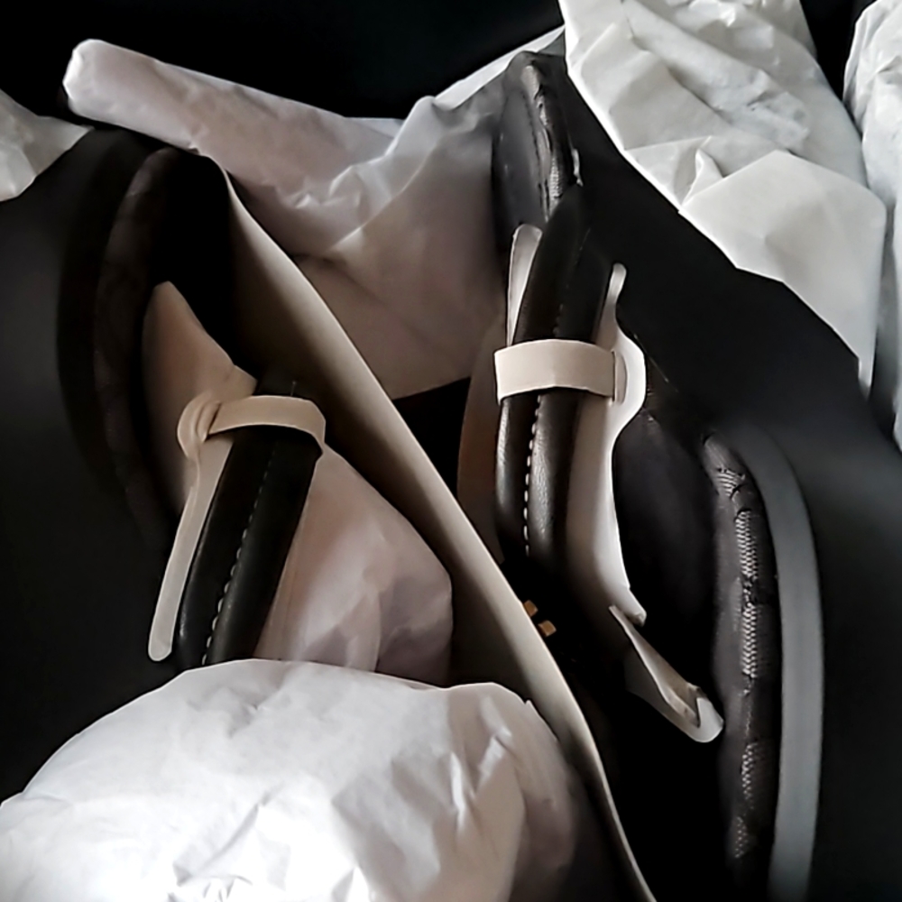 Coach platform sandals black 10
